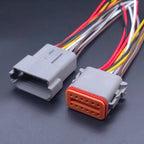 BOX DT Connector 2/3/4/6/8/12 1.5 MM Waterproof Automotive Wire Connector German Kit Male And Female Plug And Socket