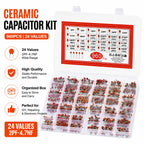 300/960pcs 50V Ceramic Capacitors Kit 2pF-0.1uF 30pF 100pF 1nF Electronic Components Package Capacitor Assorted Samples Diy Kit