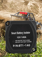 SucceBuy Split Charge Relay Kit Voltage Sense Relay Professional 12V 140AMP 2/4/5/6 mtr Battery Cable for ATVs UTVs RVs Camping
