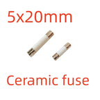 10pcs/lot Fast Blow Glass Tube Fuses 3.6x10mm 5x20mm 6x30mm 250V 800mA 1A 1.25A 1.5A 1.6A 2A 2.5A 3A Axial Lead Ceramic Fuse
