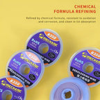 MECHANIC R350 Low Residue Solder Wick 1.0/1.5/2.0/2.5/3.0/3.5/4.0mm Pure Copper Tin Absorption Braid Electronics Repair Cleaning