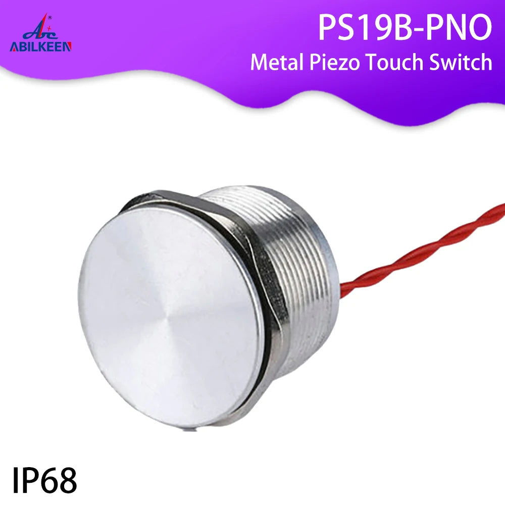 12/16/19/22/25/30MM IP68 Waterproof Stainless Steel  Momentary Push Button Switch Metal Piezo Touch Switch