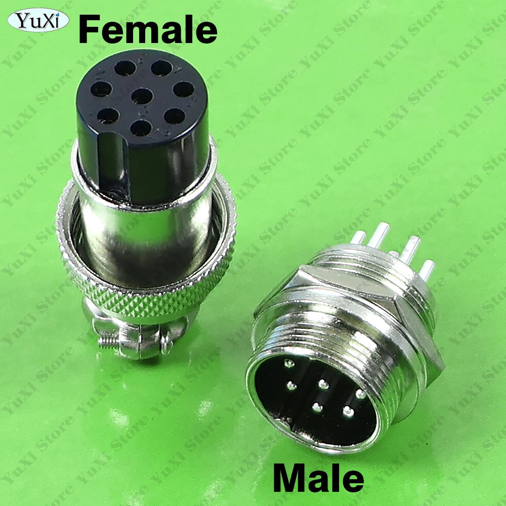 1-10Pcs GX20 Aviation Connector 2/3/4/5/6/7/8/9/10/12P Fixed Terminal Block Mobile Docking Type Cable Wire Connector Female Male