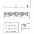 10pcs 2.0mm SMD PH4.3mm/PH2.0mm Standard/ Short Profile Double Row 2X3/5/7/9/10/12/18/24P PCB SMT Socket Gold Female Header
