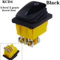 KCD4 on off 30A/250V Heavy Duty 4 pin DPST IP67 Sealed Waterproof T85 Auto Boat Marine Toggle Rocker Switch with LED 12V 220V 30
