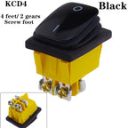 KCD4 on off 30A/250V Heavy Duty 4 pin DPST IP67 Sealed Waterproof T85 Auto Boat Marine Toggle Rocker Switch with LED 12V 220V 30