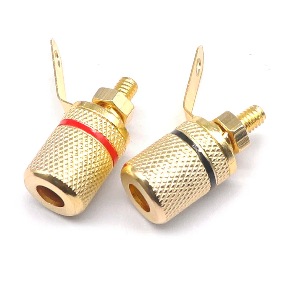 2pcs/1pairs 306 gold-plated binding post speaker speaker terminal audio terminal 4MM banana plug socket