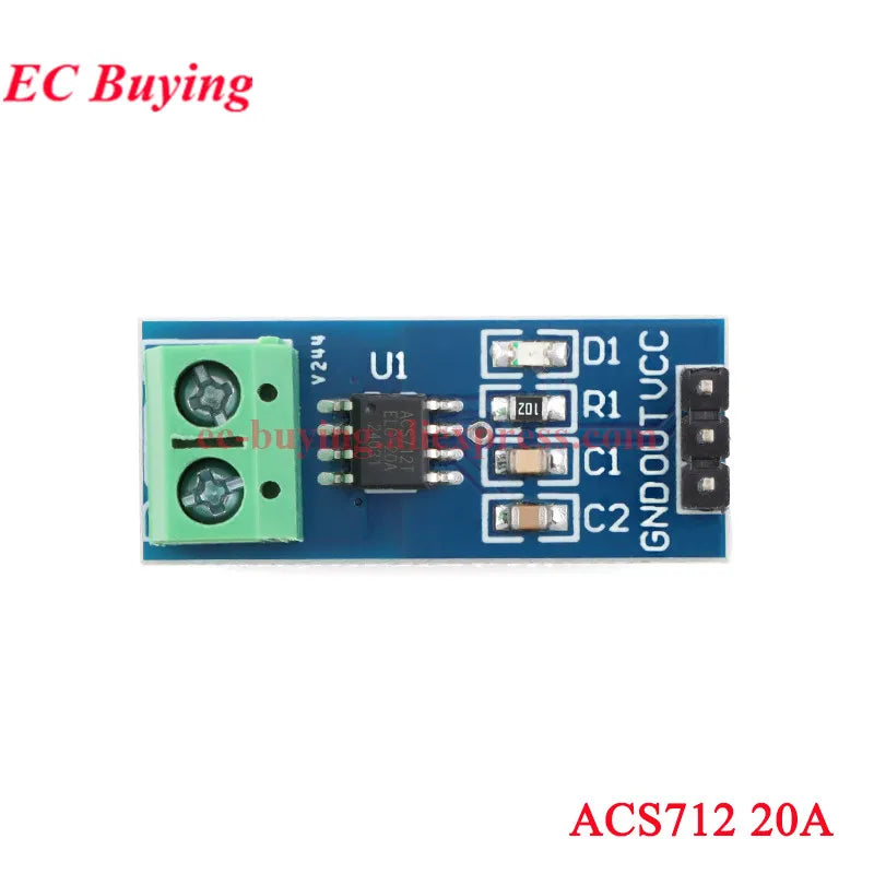 10Pcs/1pc ACS712 ACS758 Hall Current Sensor Module Detector 5A 20A 30A 50A 100A 150A 200A Range Detection Board For Arduino DIY