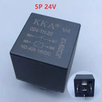Automotive Relay 12V 24V 4PIN 5Pin 40A Car Relay with Black Red Copper Terminal Auto Relay Socket SPDT Harness Cable