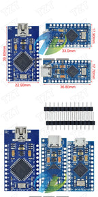 TZT Pro Micro ATmega32U4 5V 16MHz Original Chip Replace ATmega328 For Arduino Pro Mini With 2 Row Pin Header For Leonardo UNOR3