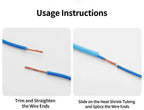 GREENER 127/580/800pcs 2:1 Heat Shrink Tubing Kit Polyolefin Colorful Flame Retardant Waterproof Wire Cable Sleeve For Home DIY