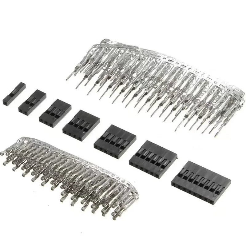 310PCS/Box 2.54mm Pitch JST SM/Dupont Jumper Wire Connector Kit 2/3/4/5Pin Male/Female Housing Pin Header Crimp Terminal