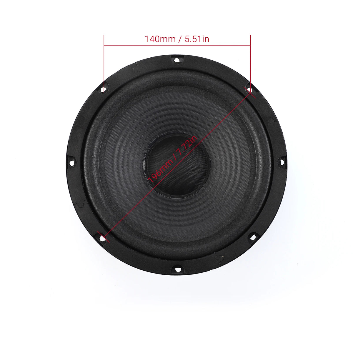 AIYIMA 1Pcs 8 Inch Midrange Bass Speaker 8 Ohm 50W 35 Core 100 Magnetic Audio Sound Speaker Woofer Loudspeaker Amplifier Home