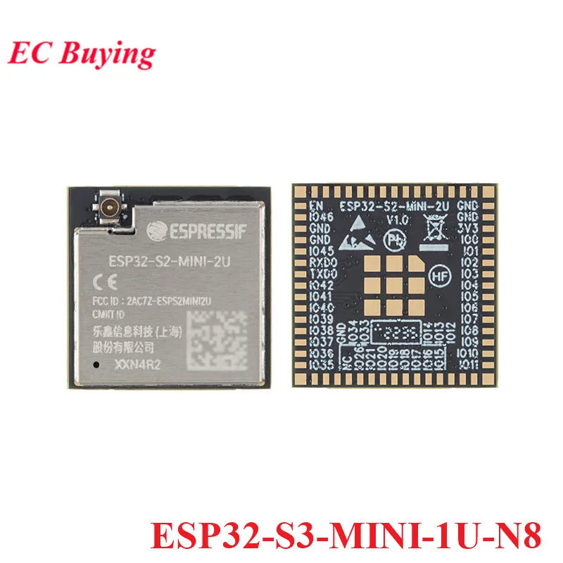 ESP32-S3-MINI-1 ESP32-S3-MINI-1U ESP32-S3 Dual-core WiFi Bluetooth-compatible 5.0 ESP32 Wireless Module 4MB 8MB Flash 2MB P-SRAM