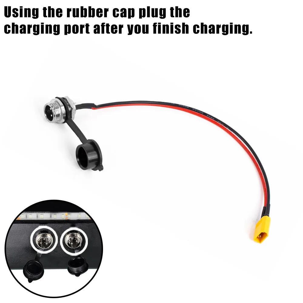 Electric Scooter GX-16 Charge Plugs GX16 3 Pins Charging Port for VSETT 8 8+ 9 9+ 10+ for ZERO 8 9 10 8X 10X 11X for Speedual