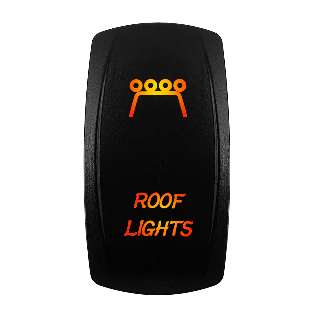 12V-24V Orange Led Rocker Switch Waterproof 20A Amber Light SPST DPDT Toggle Key for Car Boat ATV Camper Motorhome Auto Machine