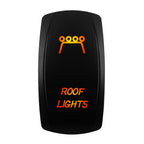 12V-24V Orange Led Rocker Switch Waterproof 20A Amber Light SPST DPDT Toggle Key for Car Boat ATV Camper Motorhome Auto Machine