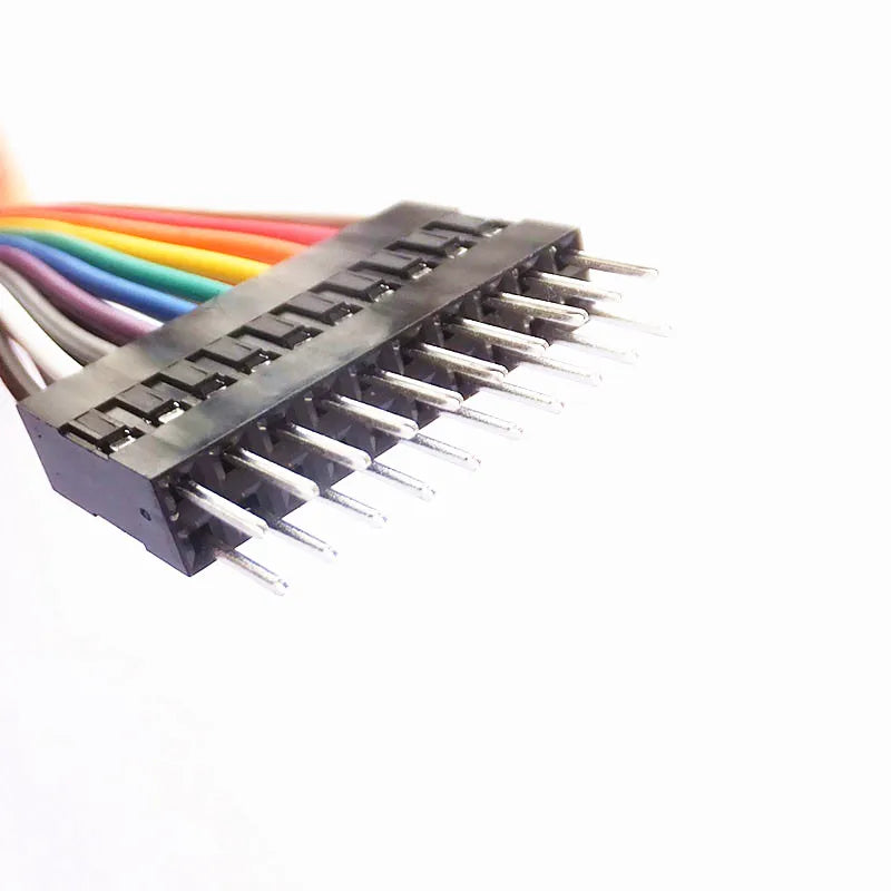 5PCS Double Row Dupont Line 2x2/3/4/5/6/7/8/9/10 Pin Male Female 2.54MM Dupont Jumper Cable Wire For PCB