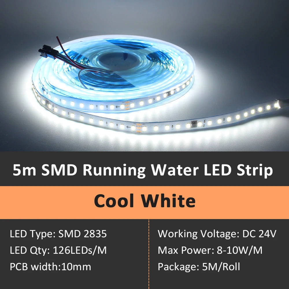 WS2811 Horse Race Running Water Led Strip 24V COB 360LEDs/M SMD 120LEDs/M Touch Controller Sync Controller 1to4 1to8 Sequential
