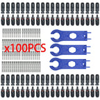 10/20/60/100PCS Photovoltaic Connectors, Solar Cable Connectors, IP67 Waterproof Adapters, DC1000V/30A Used for 2.5/4/6mm2 Cable