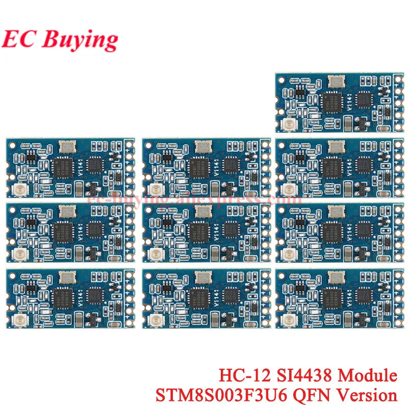20Pcs/1pc HC-12 433Mhz SI4438 SI4463 Wireless Serial Port Module 1000m UART 3.3V/5V TTL Level With Antenna Bluetooth-compatible