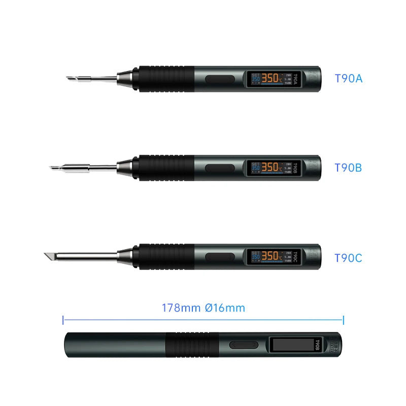 ALIENTEK T90 Smart Soldering Iron PD 140W Adjustable Temperature DC 28V 80-450℃ Welding Solder Station Kit C210 C245 T65 Tools
