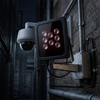 1pc 940NM Waterproof Infrared Illuminator 60M IR Distance Adjustable Beam Angles 8-array LEDs For Monitoring Supplemental Lights