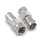 BNC to F TV female male straight connector F to BNC quick plug adapter coaxial connector