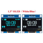 1.3" OLED Module 1.3 inch Display Module White/Blue 128X64 I2C SSD1306 12864 LCD Screen Board 1.3 Inch IIC OLED LED for Arduino