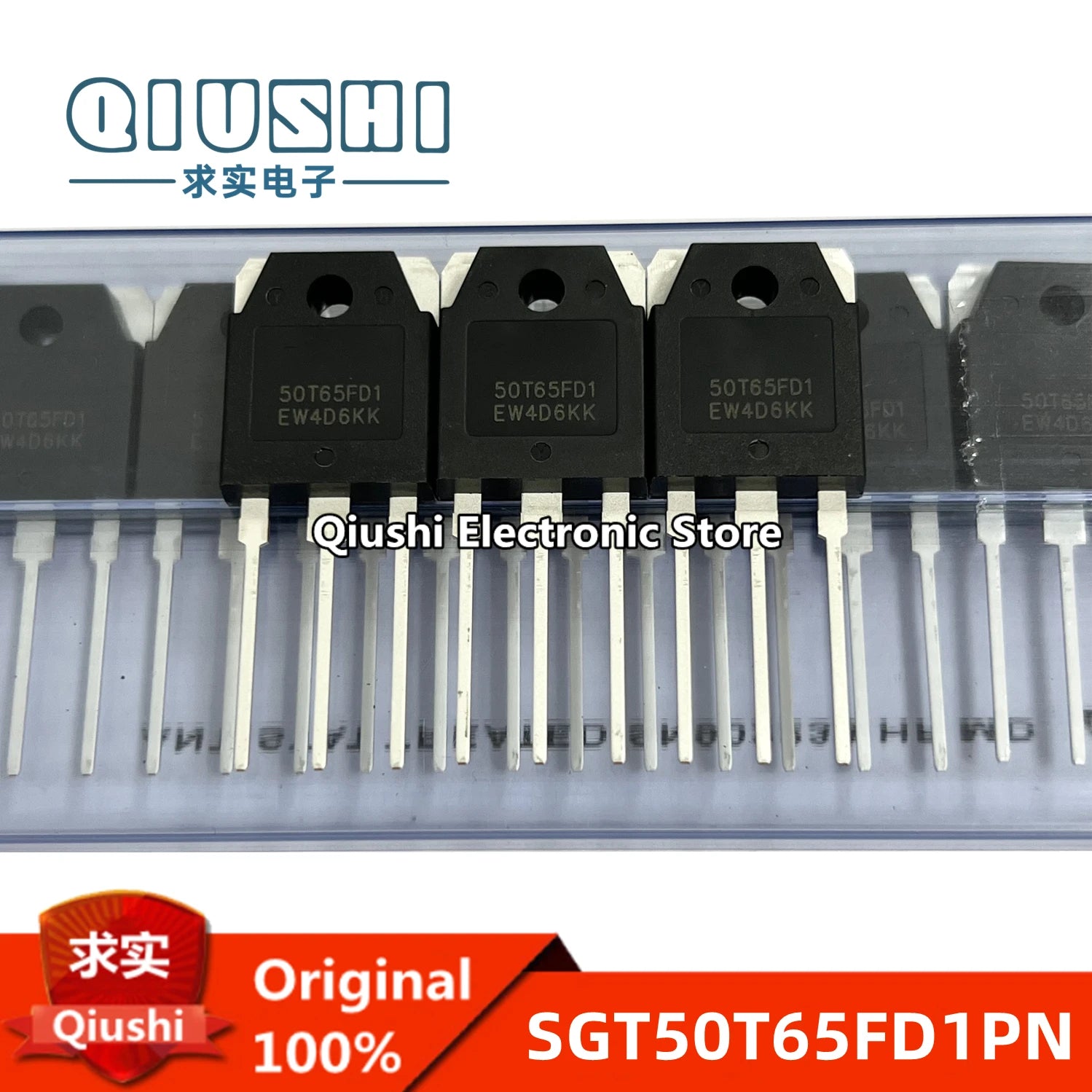 10PCS New Original 50T65FD1 SGT50T65FD1 SGT50T65FD1PN TO-3P IGBT Tube 50A 650V
