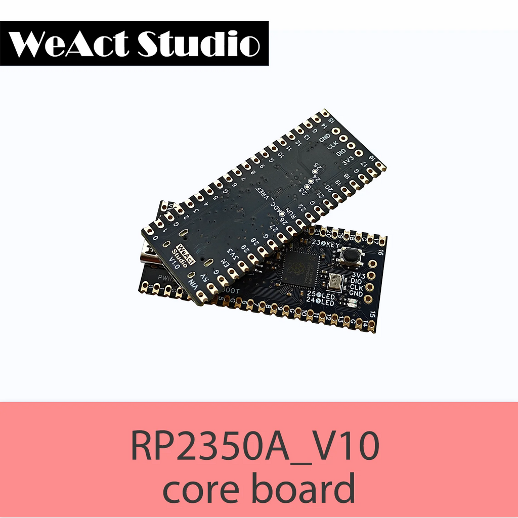 WeAct RP2350A_V10 all pin out Raspberry Pi  RP2350 RISC-V Hazard3 520KByte SRAM 4/16MByte QSPI Flas