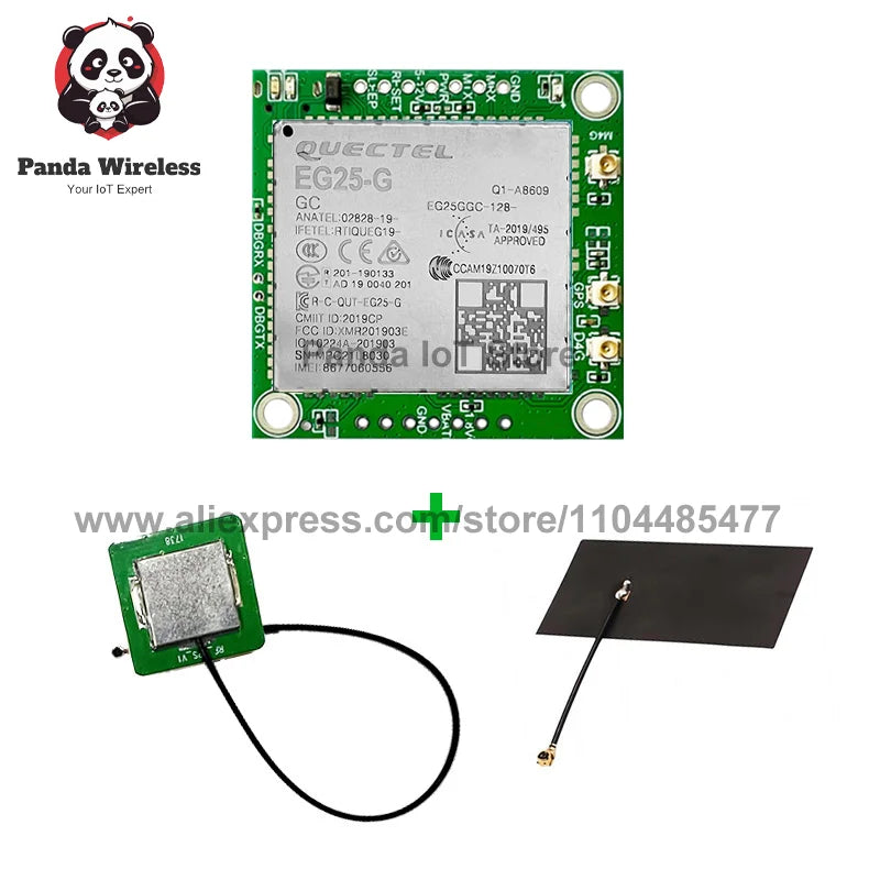 Quectel EG25-G Module EG25GGC-128-SGNS 4G Development Core Board GNSS Global Version LTE CAT4 Module TTL Serial Port