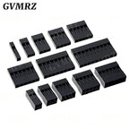 100PCS Dupont Plastic Shell Plug 2.54mm Single Row Dupont Connector 1P/2P/3P/4P/5P/6P/7P/8P/9P/10P Housing