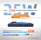 Bonola 25W Magnetic Wirelesss Charger for Samsung S26 Ultra Wireless Fast Charging Pad Type C Cable for Galaxy S26 Ultra