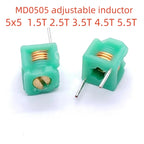 10PCS MD0505 Adjustable Inductor 5 * 51.5T 2.5T 3.5T 4.5T 5.5T Air Coil Adjustable Coil