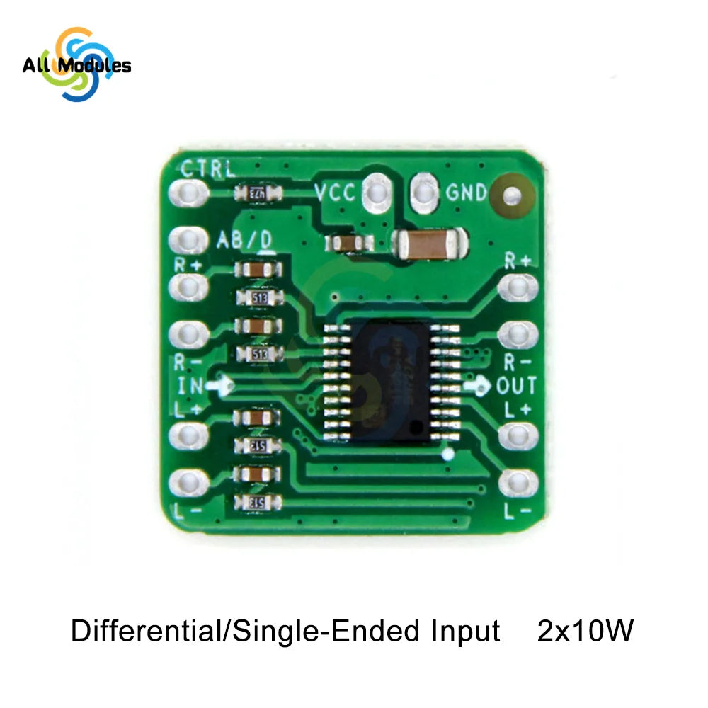 Differential Power Amplifier Board 18W 2x18W 2x10W Digital Class D/AB Audio Power Amplifier HT8696/7 NS4110B Amplifier Module