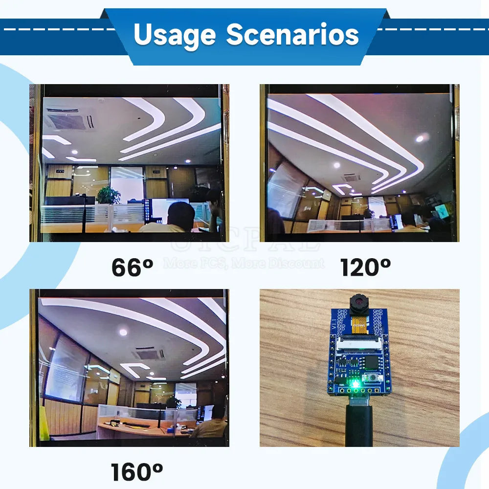 ESP32-CAM with OV2640 Camera Module Kit 66 120 160 Degrees 650nm 850nm Night Vision DVP 24Pin 2MP 2.4GHz WiFi Camera 4MB FLASH
