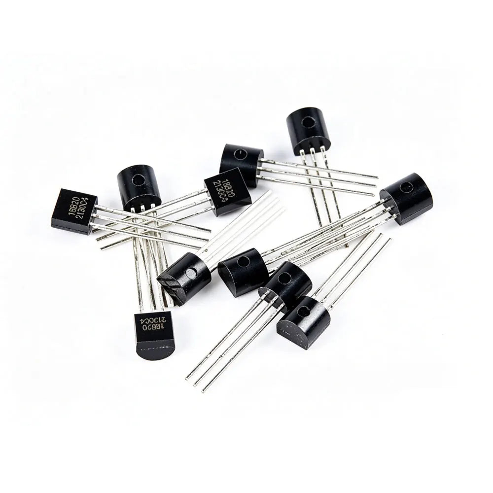 10pcs DS18B20 BS170 BS250 LM35DZ LM334Z 2SK30A K30A KIA7042AP TMP36GT9Z TO-92 Temperature Sensor Electronic Chip