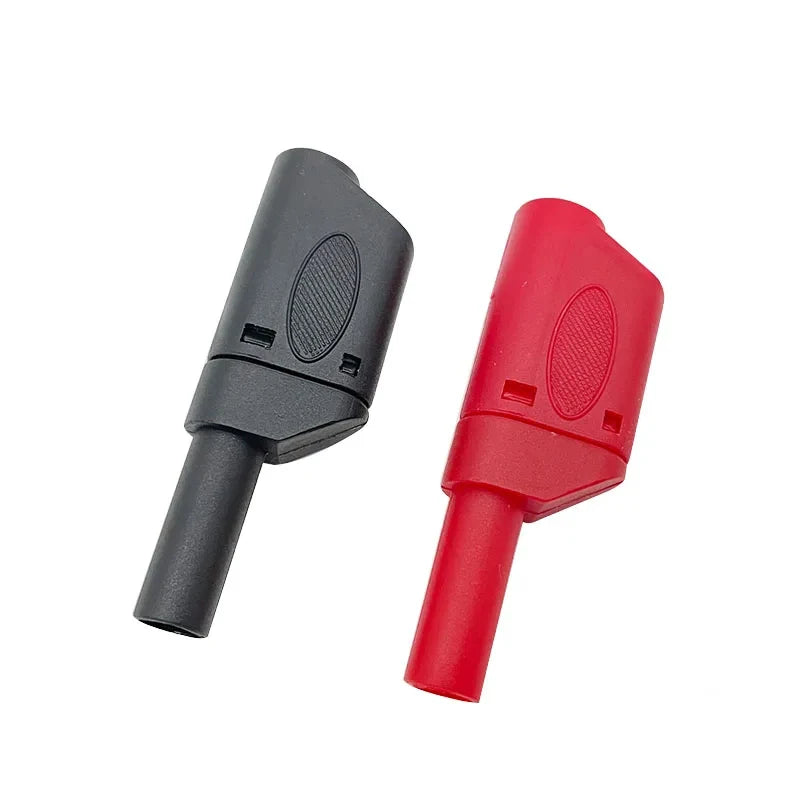 20Pcs Retractable Sheath Stackable 4mm Banana Plugs Nickel-plated Lantern Plug  Solder Banana Plug Connector with Sheath
