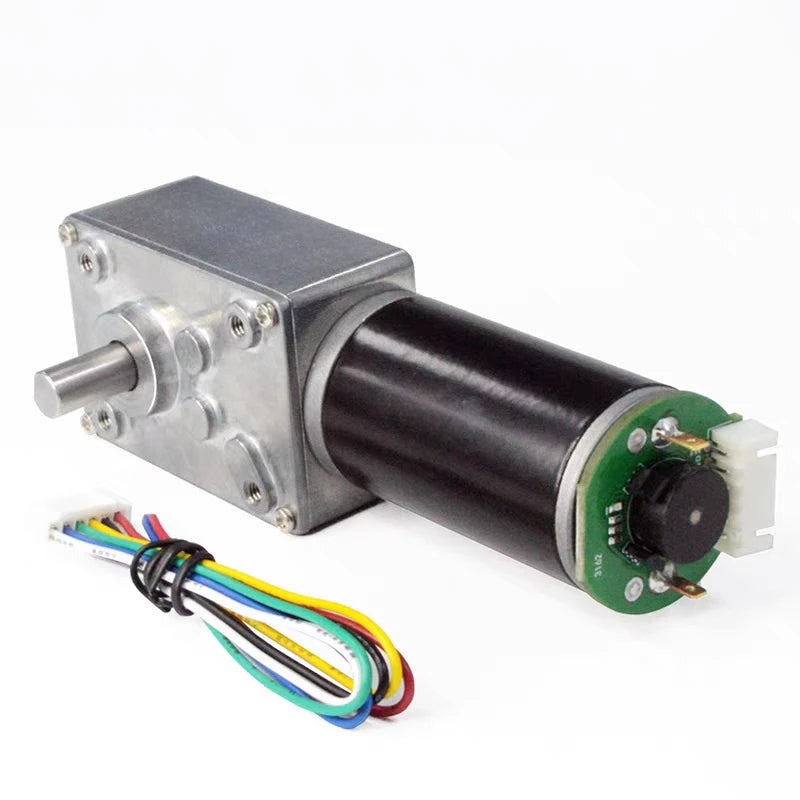 1pc 5840-31ZY Scroll Hall Encoder Geared Motor 12V 24V Hanger Motor Metal Gear Forward Reverse
