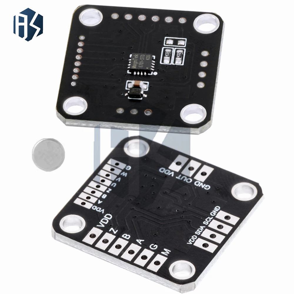 MT6701QT Magnetic Encoder Magnetic Induction Angle Measurement Sensor Module 4 Communication Interface Replaces The AS5600