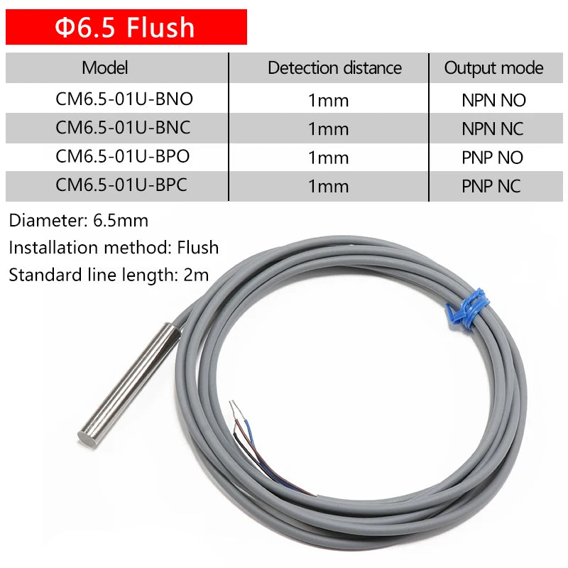 6.5 Capacitive proximity switch, material level, liquid level, material sensor, non-metallic sensor switch, water glass, wood