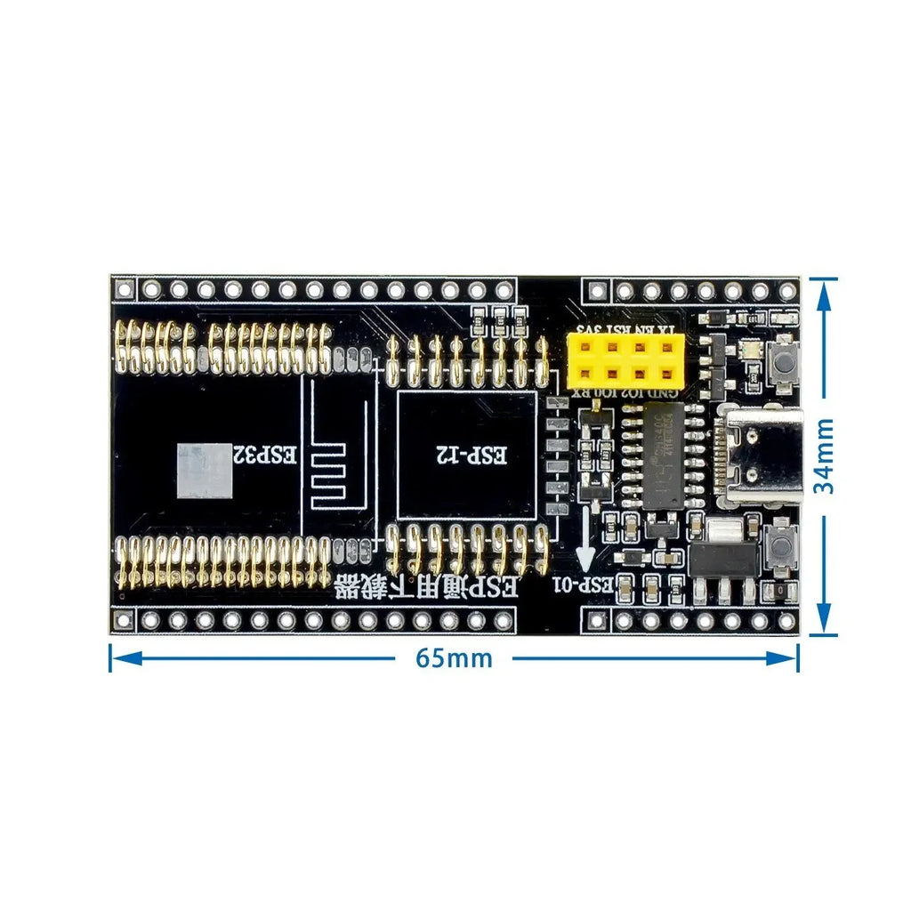 ESP8266 ESP-32 ESP32 Development Board Test Programmer Socket Downloader for ESP-01 ESP-12F ESP-07S ESP-12S ESP32