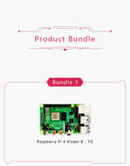 Official Original Raspberry Pi 4 Model B Dev Board Kit RAM 2G 4G 8G 4 Core CPU 1.5Ghz 3 Speeder Than Pi 3B+