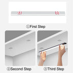 Under Cabinet Lights LED Motion Sensor Night Light Thin Rechargeable Dimmable Lamps Kitchen Cabinet Bedroom Wardrobe Lighting