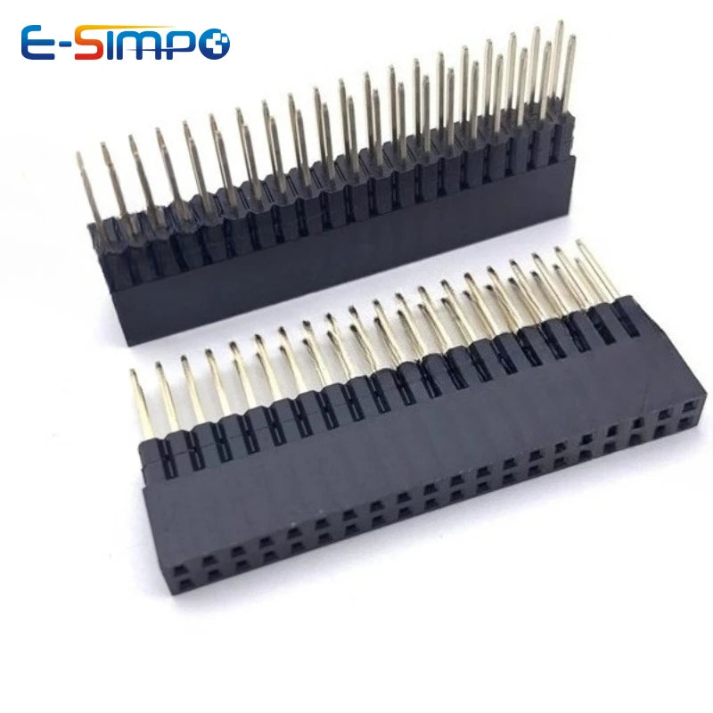 10pc 2.54mm PC104 2X20P Dual Row Extra Long L23.2 PH11/13.5/16/21 Spacer Elevated Extend High Plastic Industrial Female Socket
