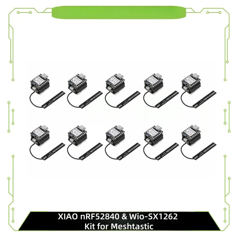 Seeed XIAO NRF52840 & Wio-SX1262 Kit for Meshtastic, LoRa 862-930MHz,868MHz,915MHz, Microcontroller Bluetooth, Integrated Antenn