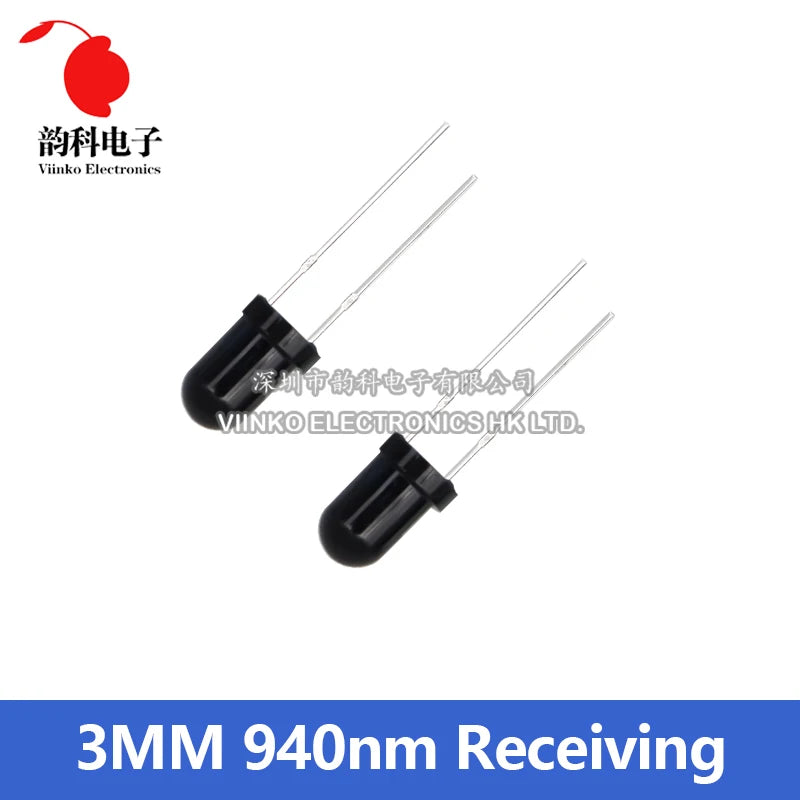 10pairs 3mm 5mm 940nm LED Infrared Emitter and IR Receiver Diode Diodes 301A for arduino