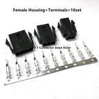 10set Mini 5557/5559 3.0mm  Pitch Connector Single Row Male/Female Housing+ Terminals 43645/43640 Micro-Fit 2/3/4/5/6Pin