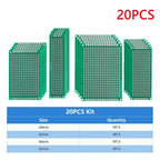 4PCS-40PCS Universal PCB Prototype Board Green Double Sided 2x8 3x7 4x6 5x7 7x9CM Protoboard Breadboard DIY Electronic Kit